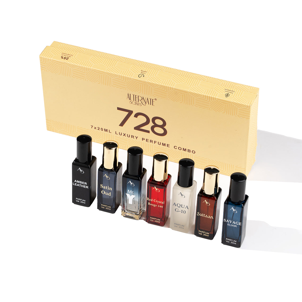 Alternate Scents 728 7X20ml Luxury Perfume Combo